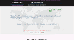 Desktop Screenshot of copyproof.eu