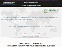 Tablet Screenshot of copyproof.eu